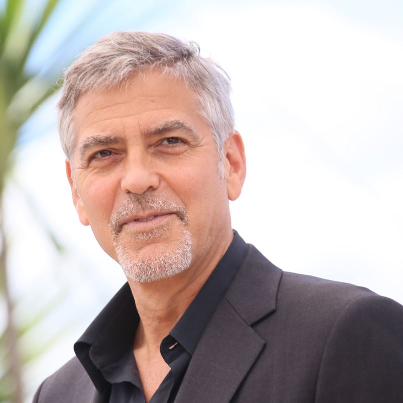 George Clooney At The Beach