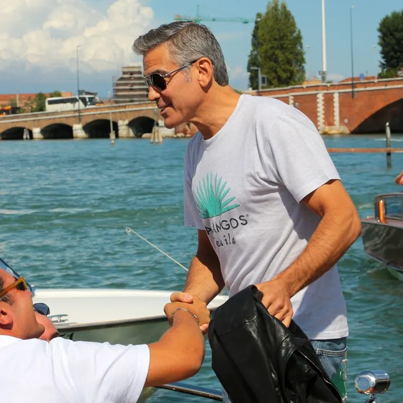 George Clooney With A Casamigo T-Shirt