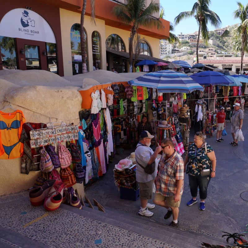 Small Los Cabos Tourists Shopping