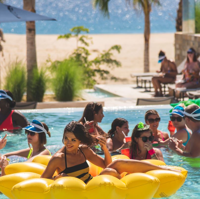 Tourists In Cabo Pool