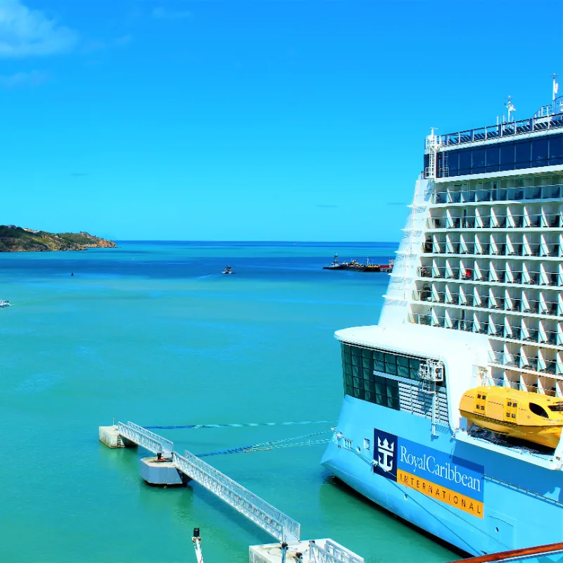 Royal Caribbean cruise ship docked