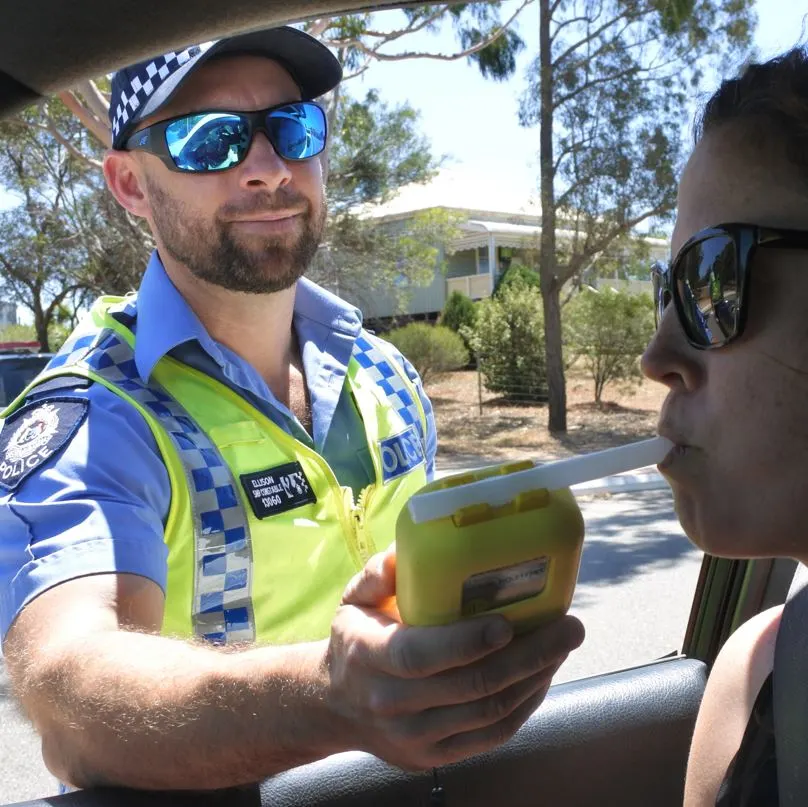 Breathelizer tests performed by police on drivers