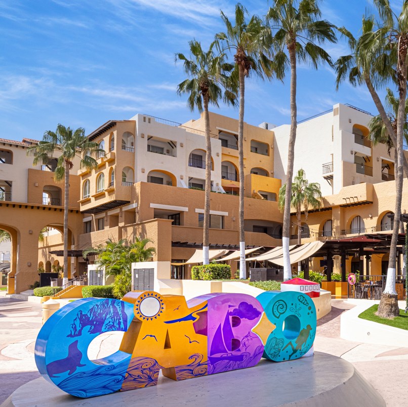 Hotel and Cabo outdoor sign
