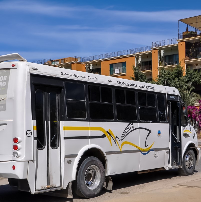 Public bus in Los Cabos