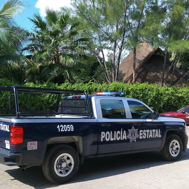 Mexican State Police truck