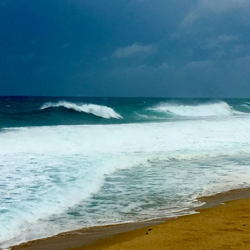 Strom Clouds in Cabo that can be seen out in the ocean looking from the beach right before a hurricane.