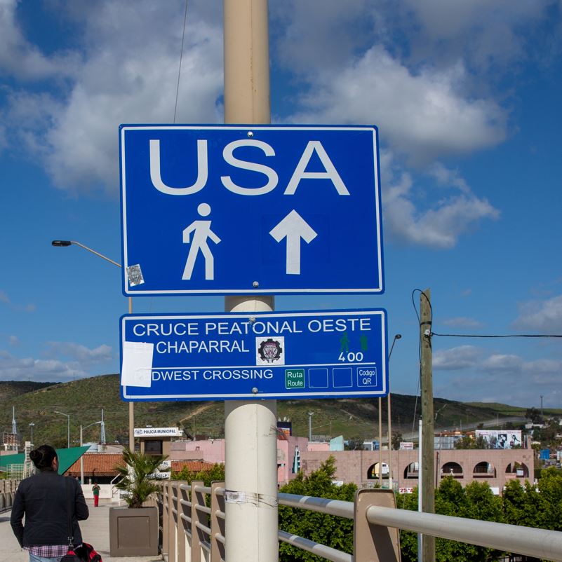 USA Border Crossing for pedestrians in Tijuana