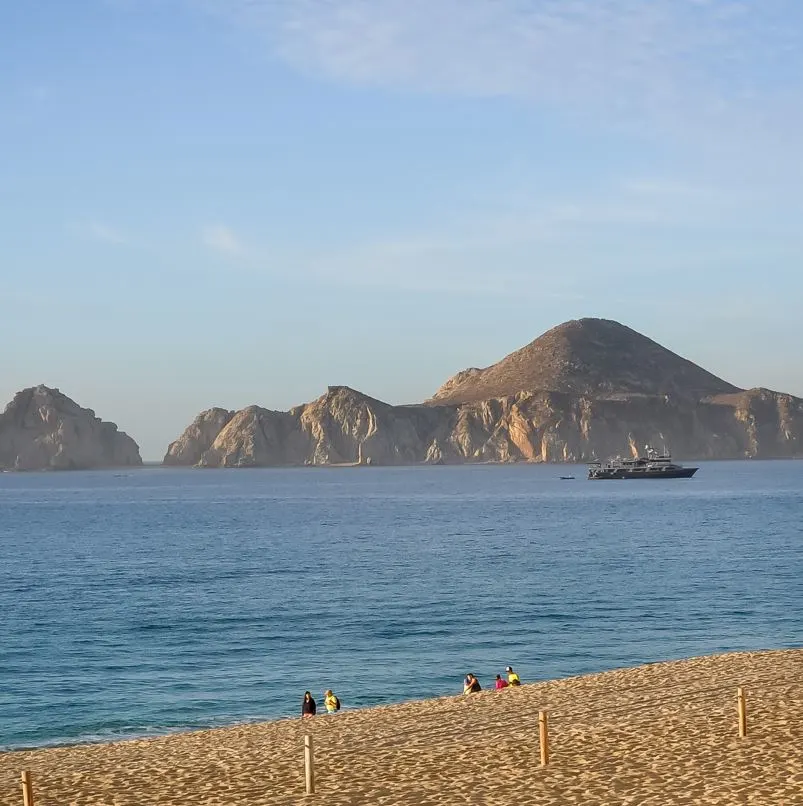 View From Riu Hotel of El Medano Beach in Los Cabos