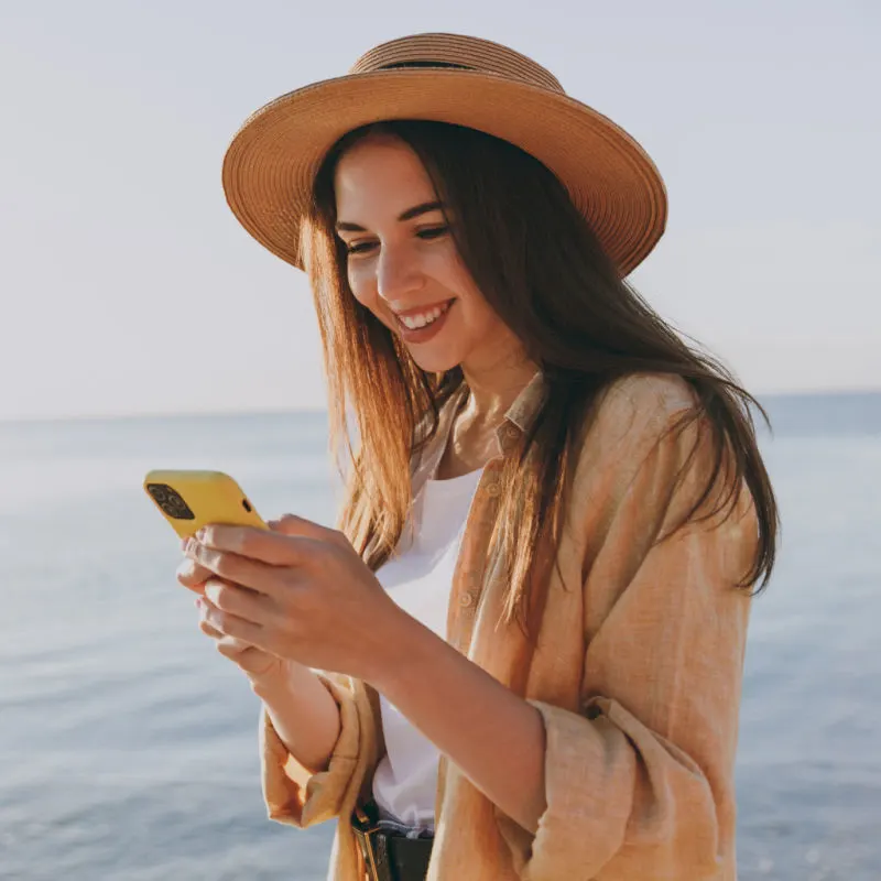 Woman on smartphone