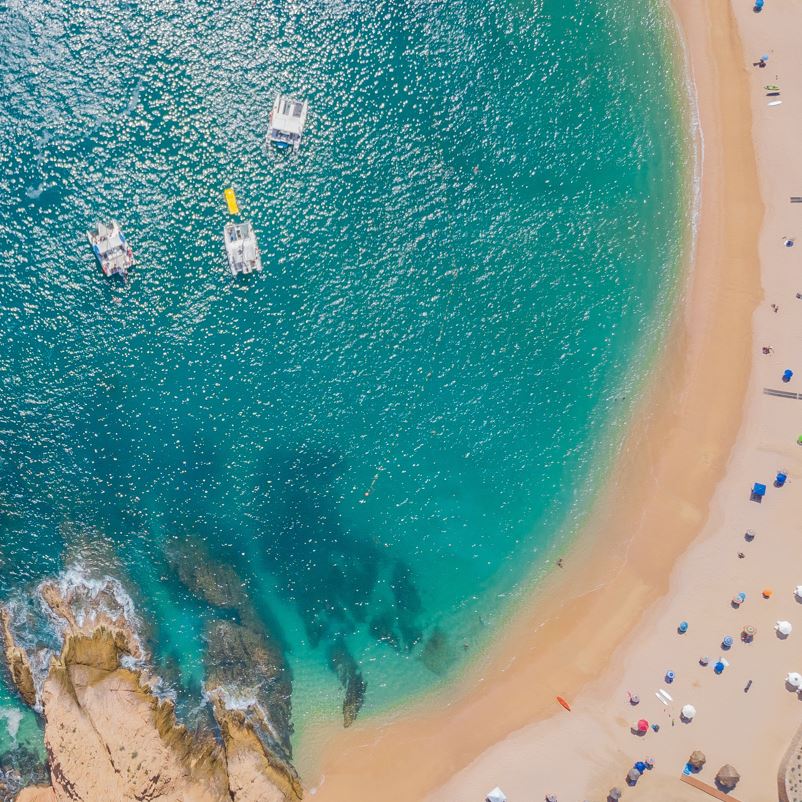 Aerial view of cabo san lucas beach, Los Cabos