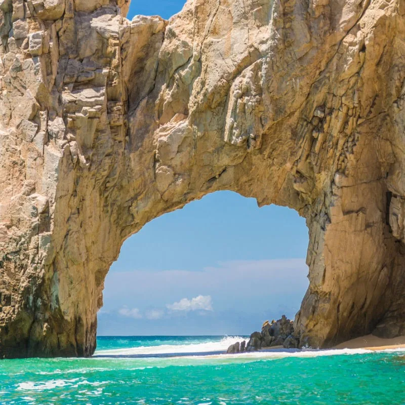 Beautiful Close Up View of the Arch of Cabo San Lucas