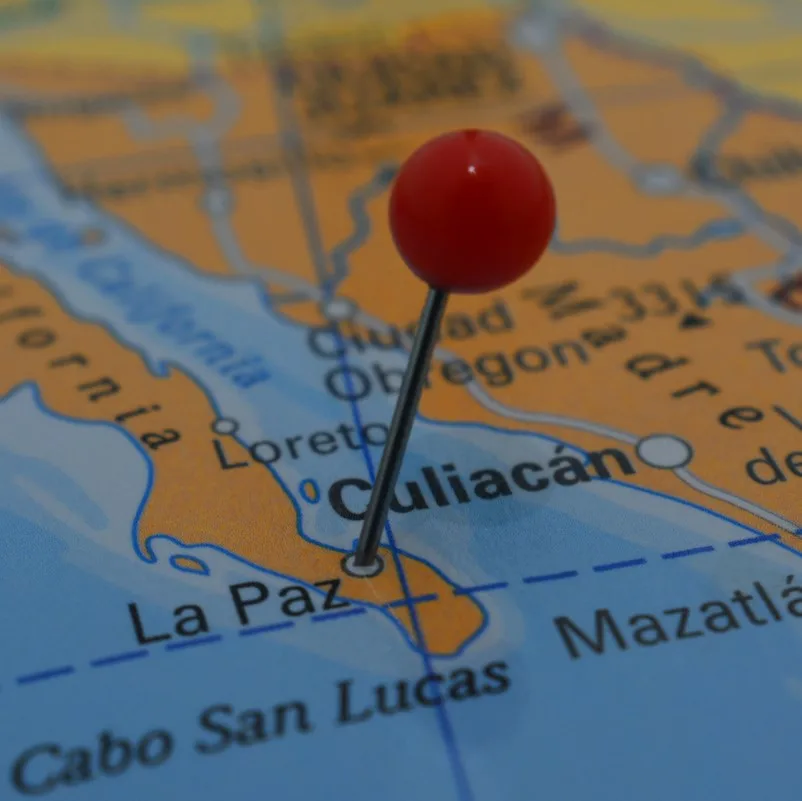 La Paz pinned on a Map
