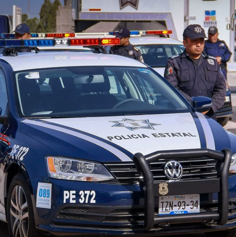 State police on patrol in Mexico