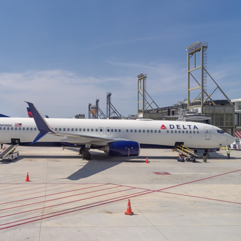 Delta Plane at Los Cabos International Airport