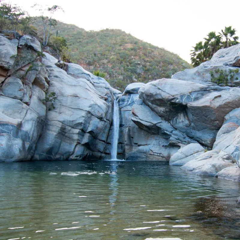 Sol de Mayo Waterfall in Baja California Sur