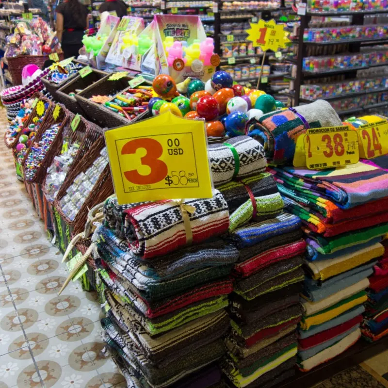 Souvenirs for Sale at a Shop in Los Cabos