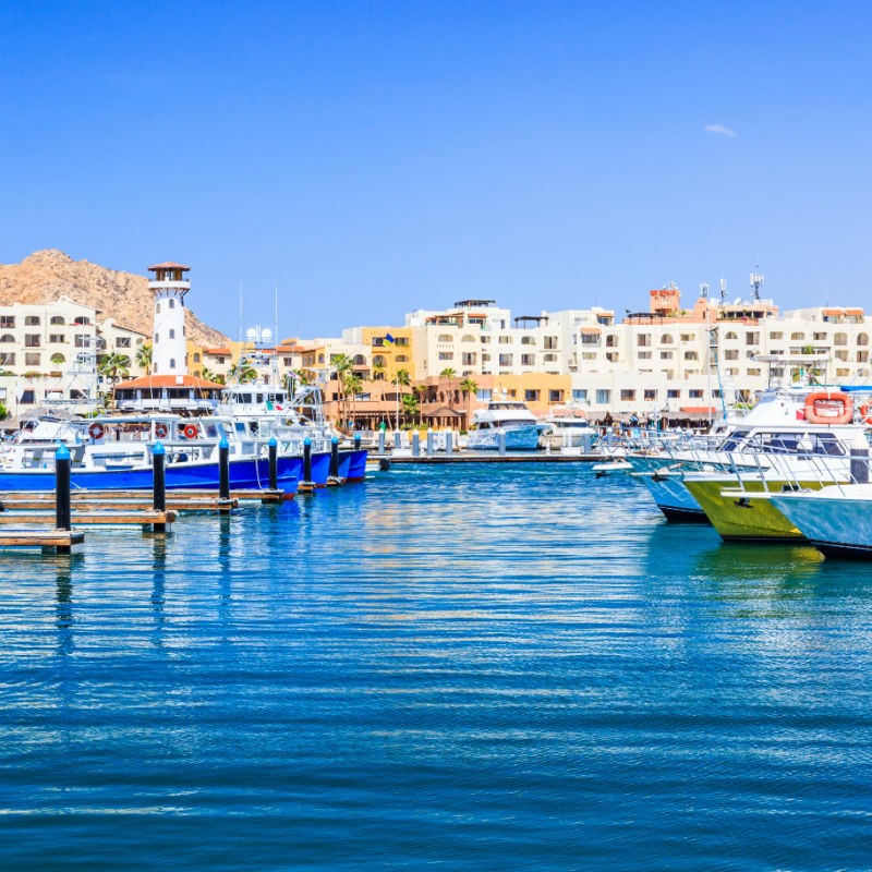 Cabo San Lucas Marina Filled with Boats of All Sizes