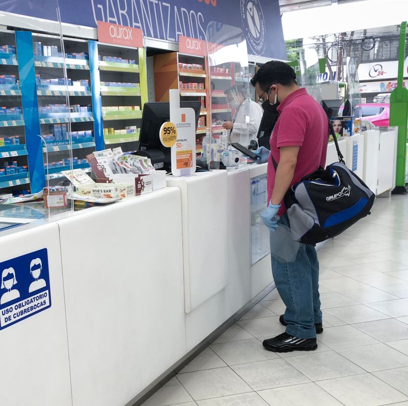 Man At A Pharmacy In Mexico