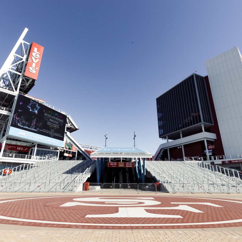 San Francisco 49ers Stadium During Off Season in February 2022