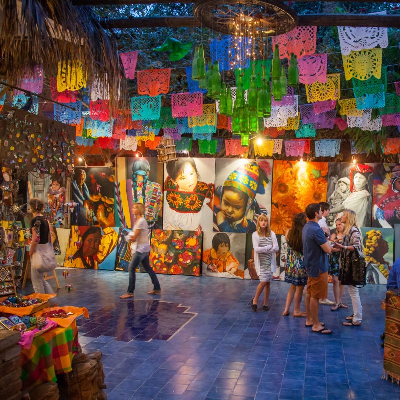 Shop in San Jose del Cabo with Art Hanging on the Walls
