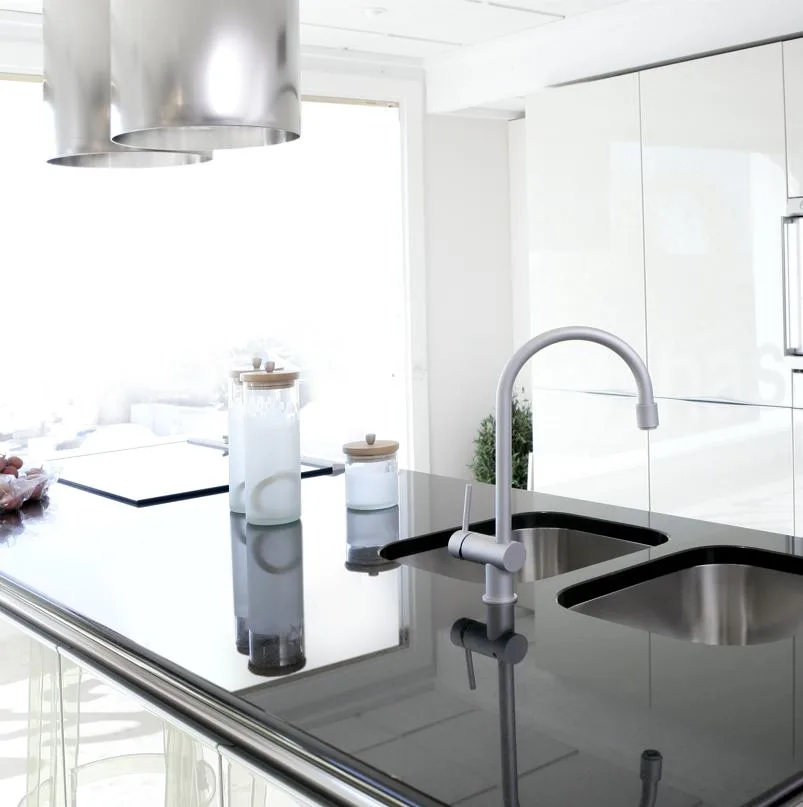 empty kitchen with modern amenities