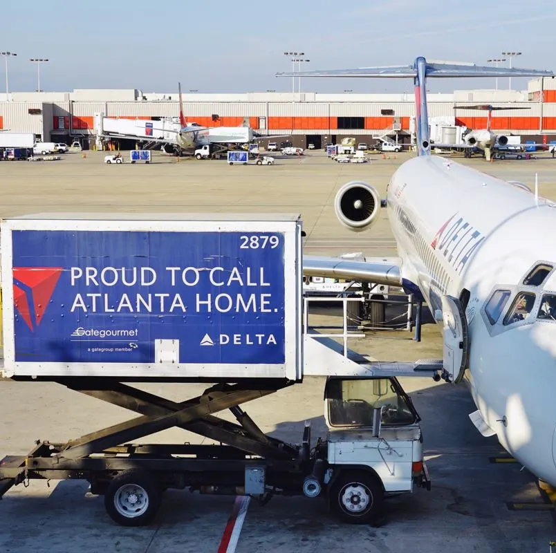 Delta Airplane At The Atlanta Airport