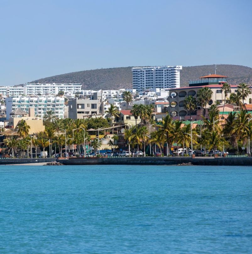 Picture of La Paz taken from the ocean 