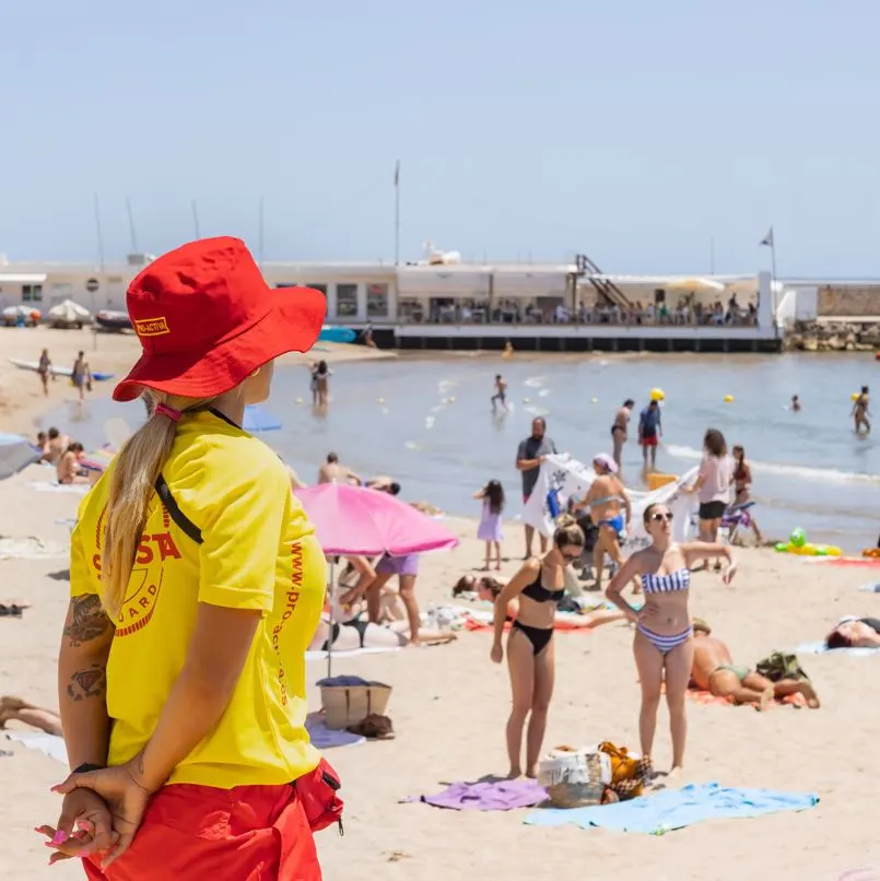 LifeGuard looking after people on the beach
