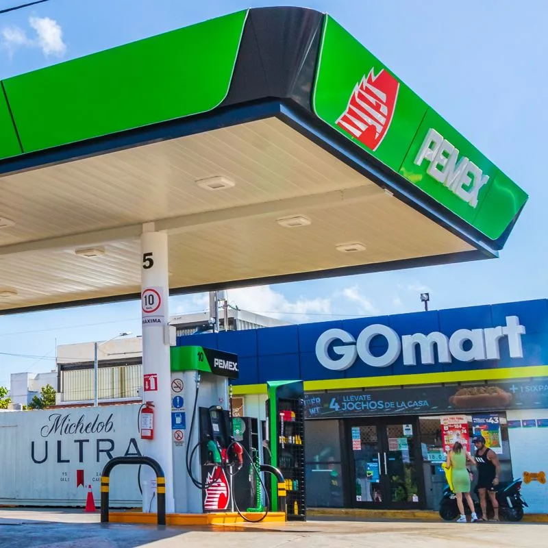 Pemex gas station in Mexico