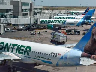 Frontier Airlines Planes On The Tarmac