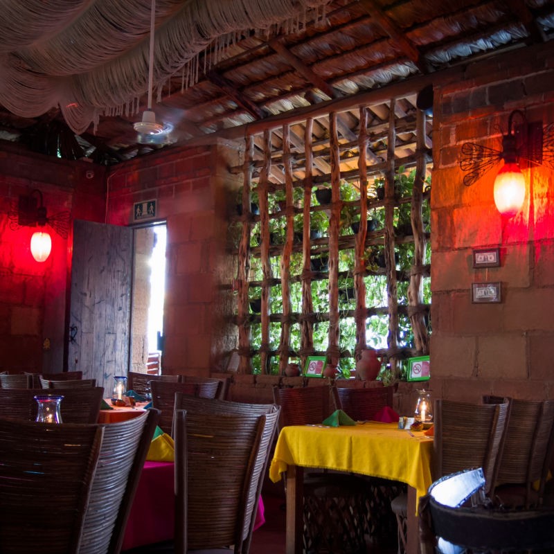 Interior of a Restaurant in Cabo San Lucas, Mexico