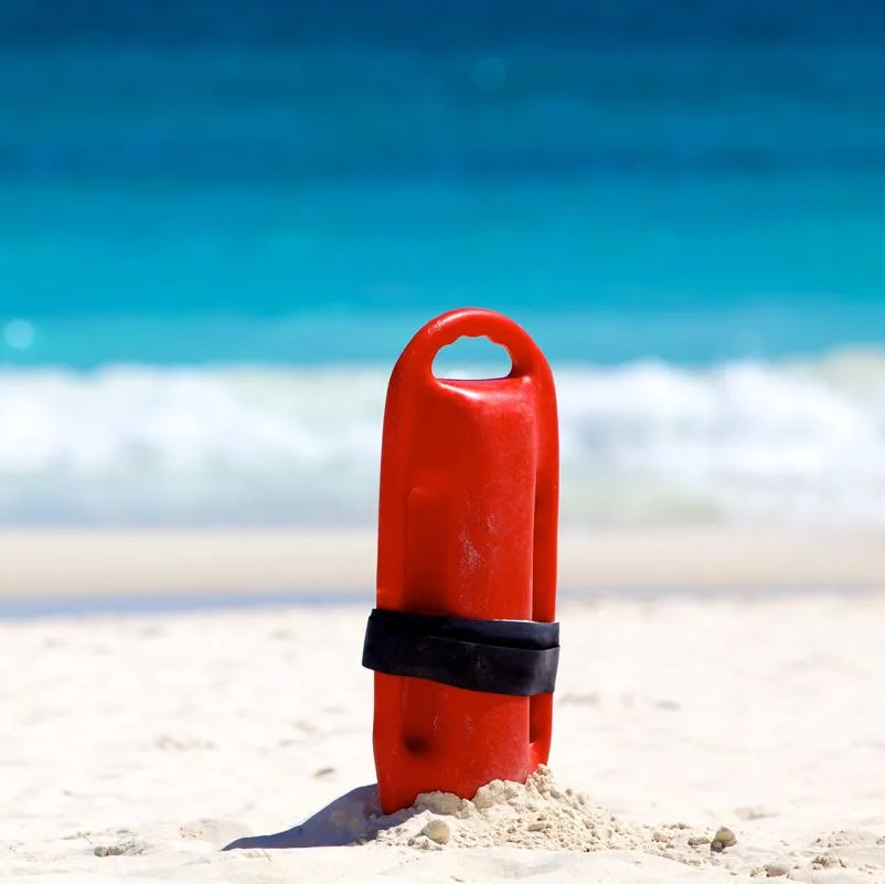 lifeguard tool at a beach