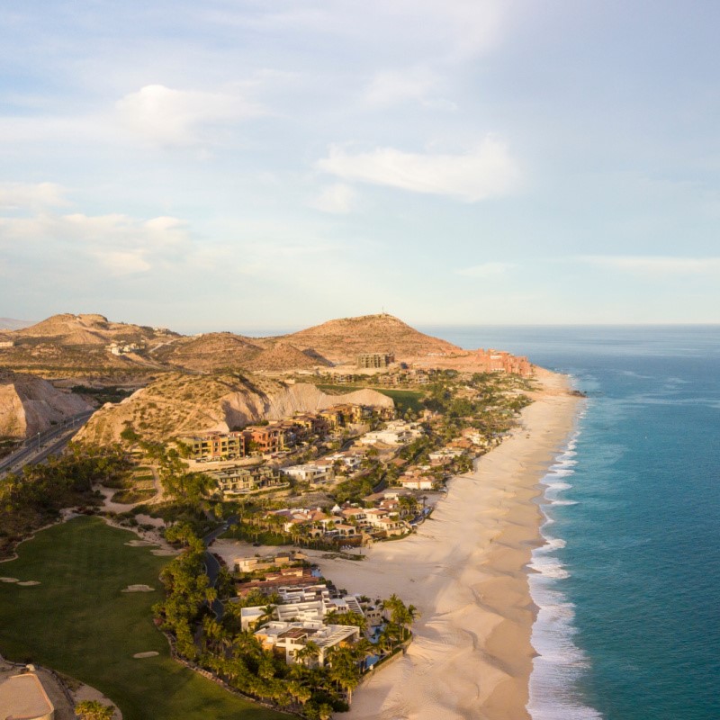 Beautiful View of Los Cabos Beach and Resorts