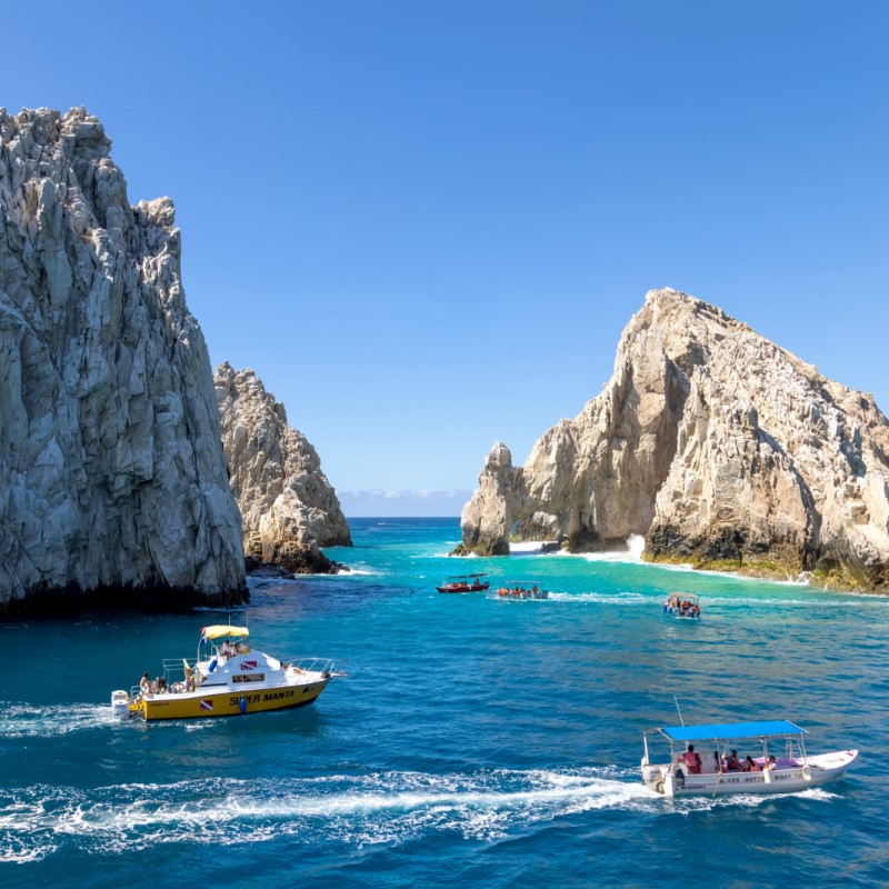 Boats on the Water in Cabo San Lucas, Mexico