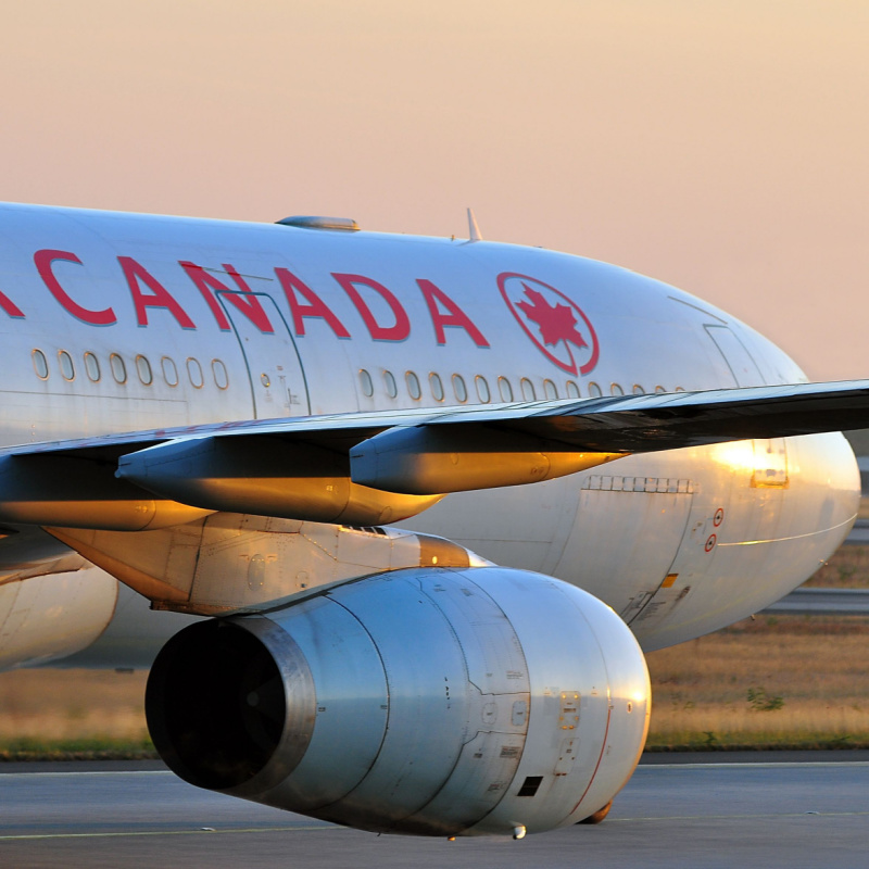 Air Canada Plane On The Runway
