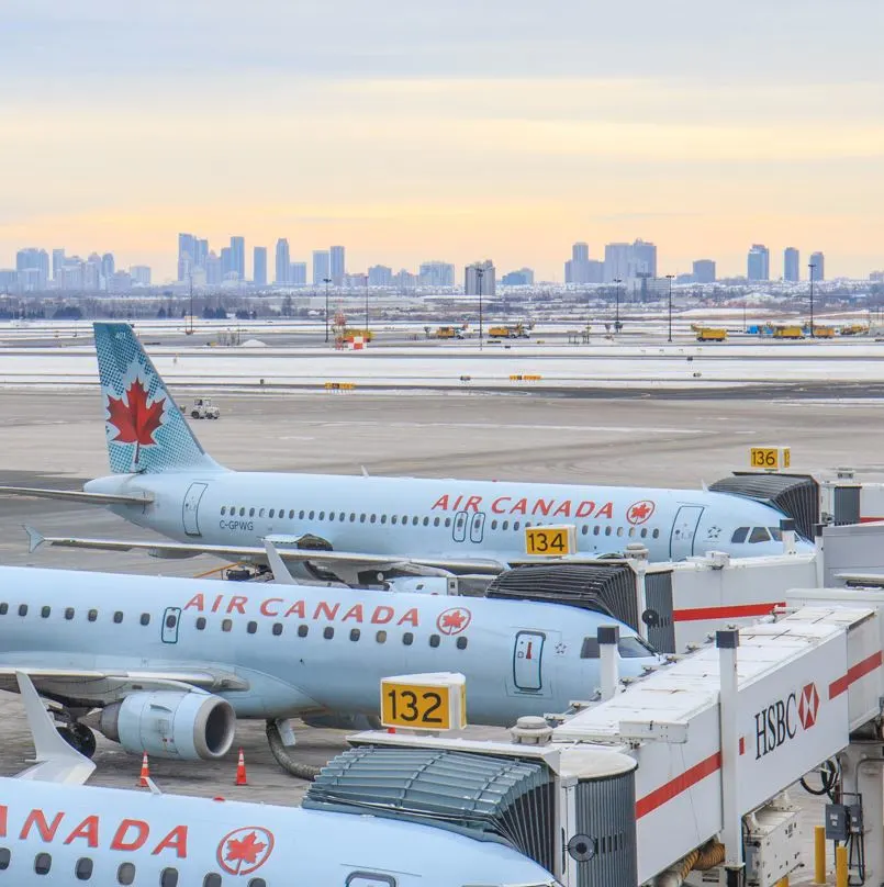Air Canada Planes At The Airport
