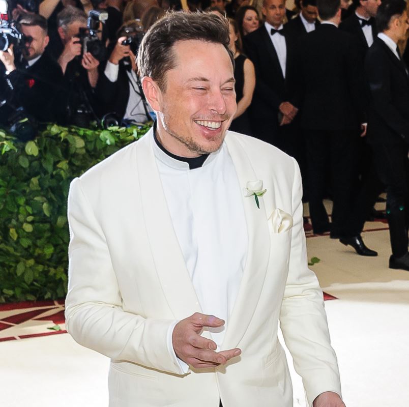 Elon musk at party
