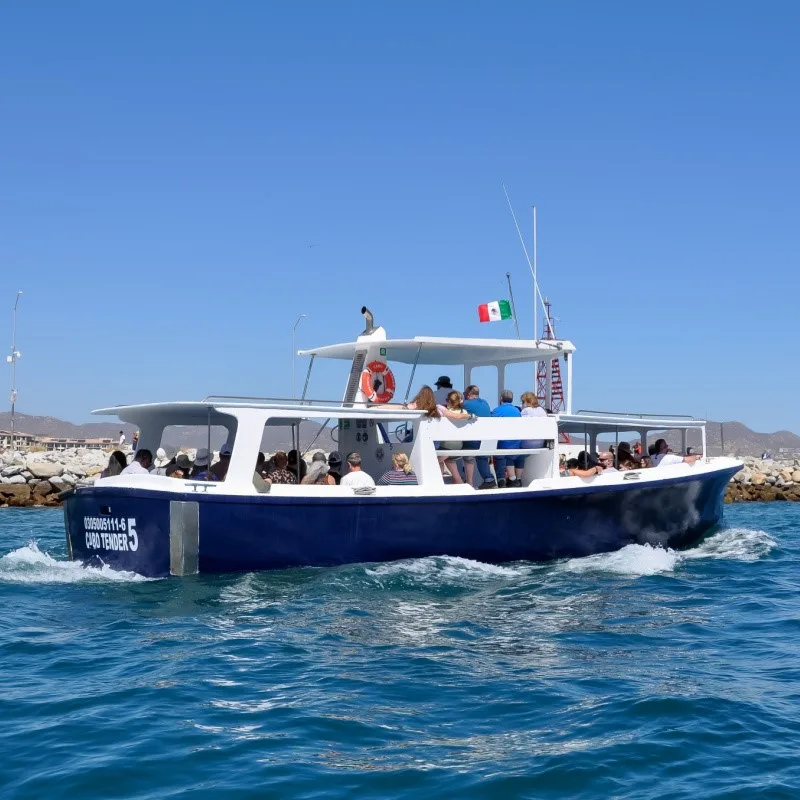 Tourists on a Boat Tour in Cabo San Lucas, Mexico