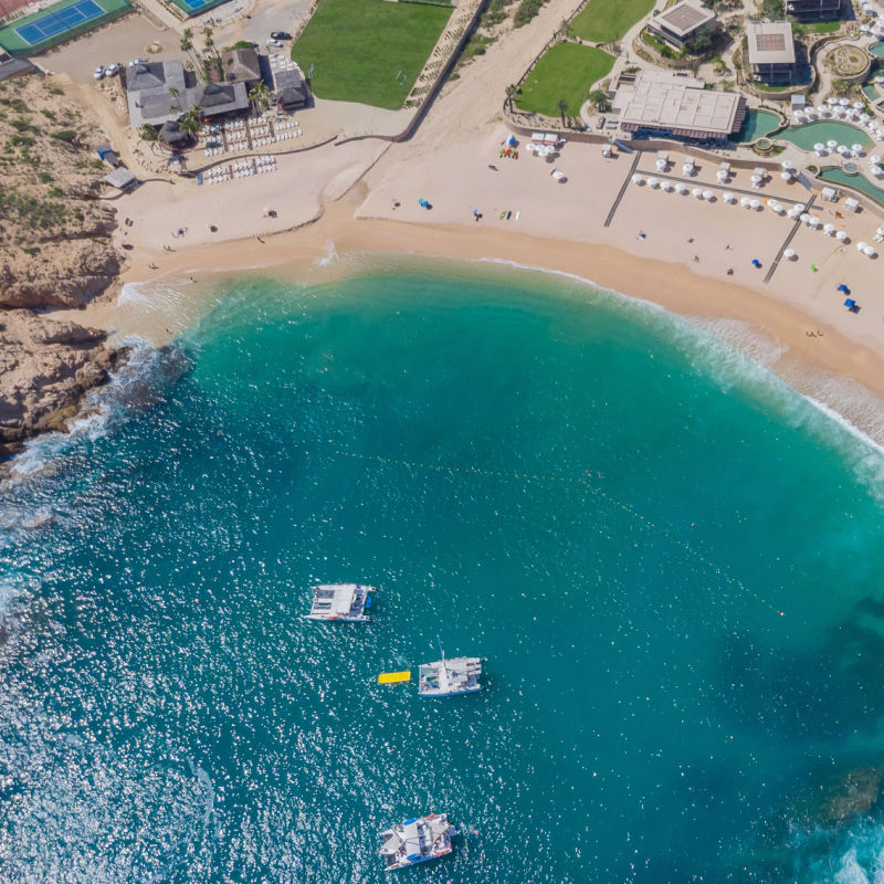 Aerial View of a Beach in Cabo San Lucas, Mexico