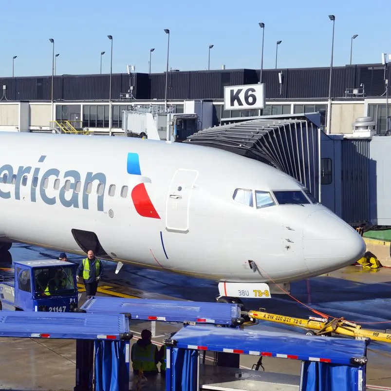 Front End Of An American Airlines Plane