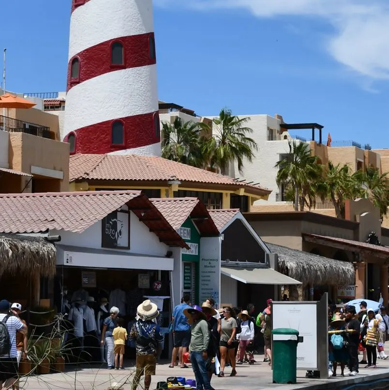 People Walking In The Cabo San Lucas Marina