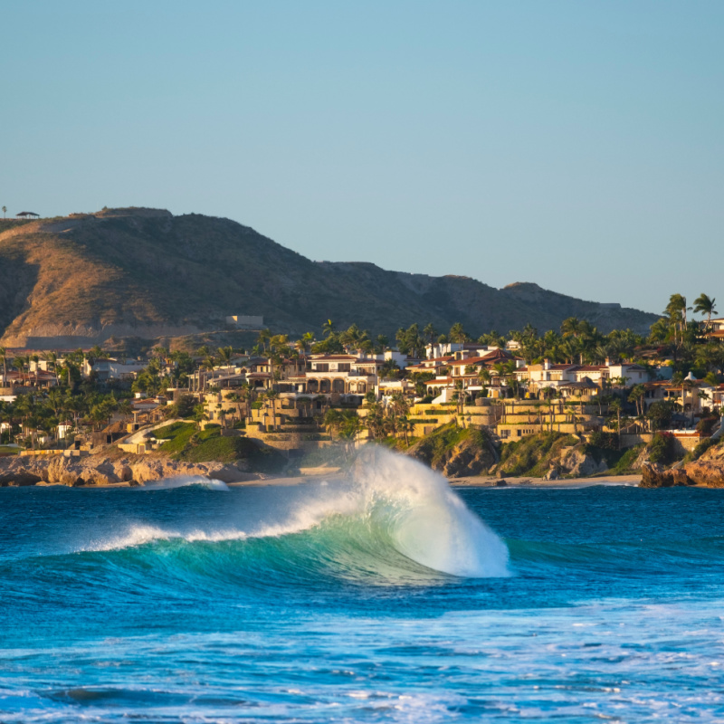 Wave Off of the Coast of a Beach in San Jose del Cabo, Mexico