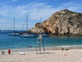 Unmanned lifeguard station in Los Cabos