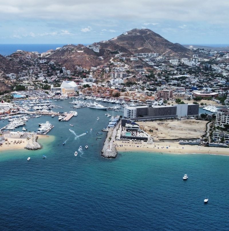 Aerial view of cabo san lucas