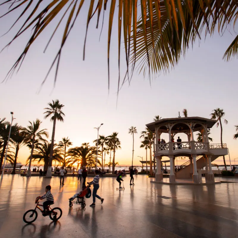 Oceanfront Malecon Promenade in La Paz, Mexico