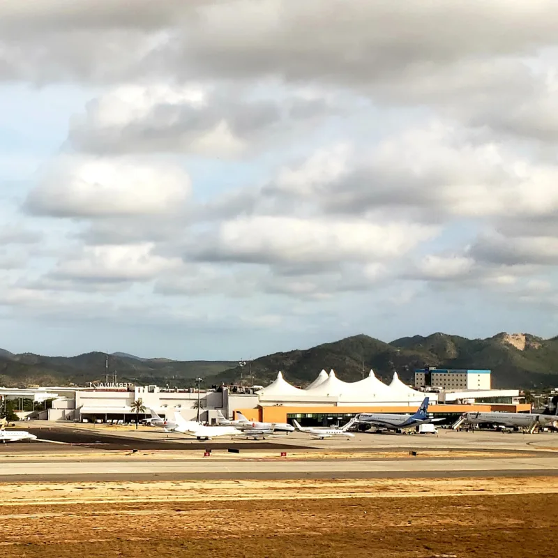 The Tarmac at Los Cabos International Airport in San Jose del Cabo, Mexico