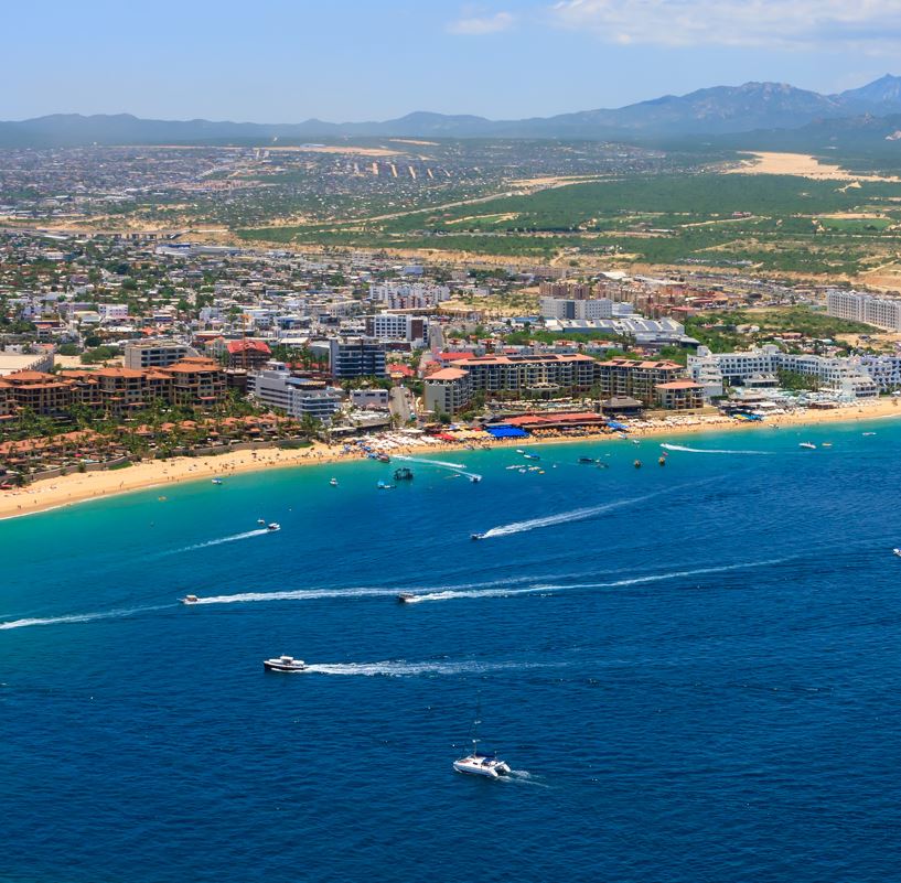 aerial view of cabo san lucas
