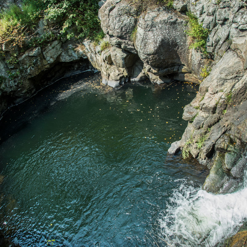 swimming hole in a rocky canyon