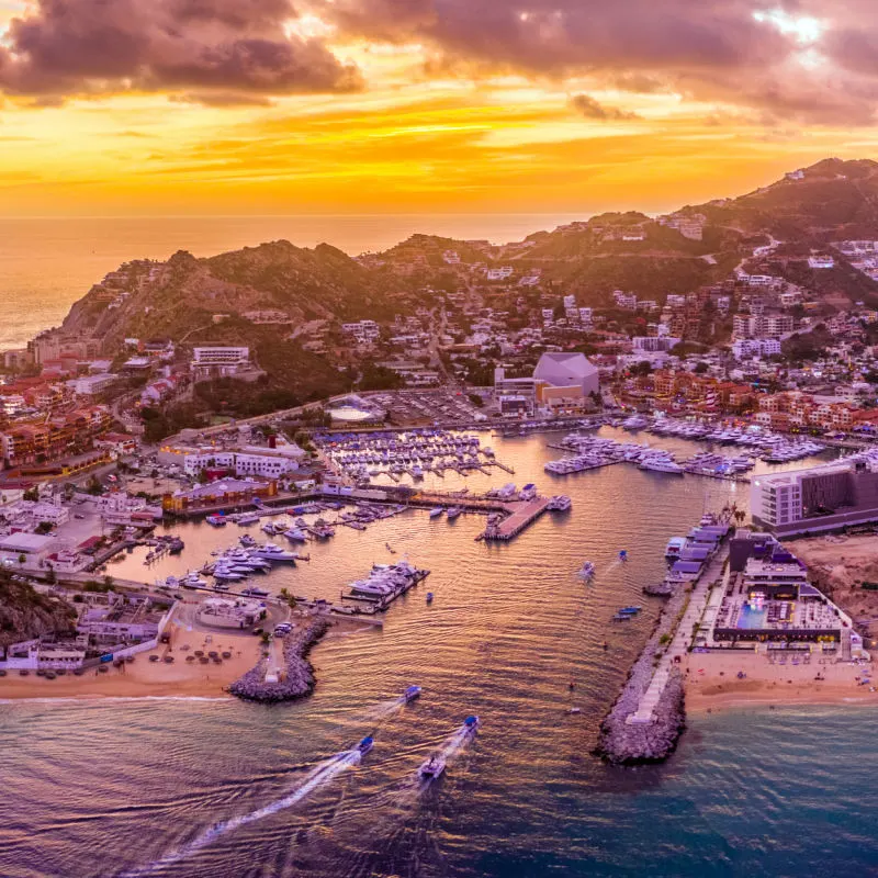 Stunning Aerial View of Cabo San Lucas, Mexico