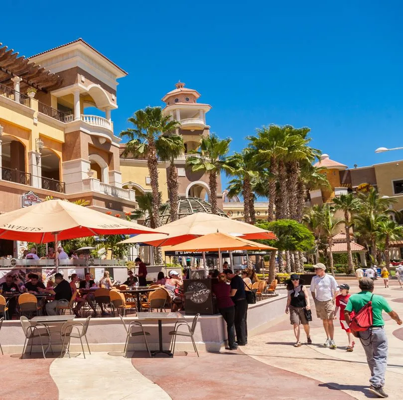 Tourists in cabo san lucas